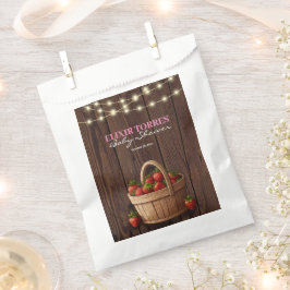 Strawberry Sweet Wood Basket Baby Dusche Geschenktütchen