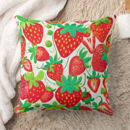 Strawberry Swirl Muster Kissen