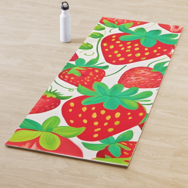 Strawberry Swirl Muster Yogamatte (Beispiel)