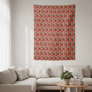 Strawberry Tapestry Wandteppich