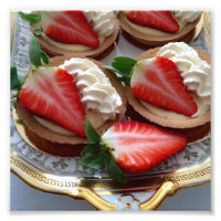 Strawberry Tart Foto Print
