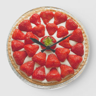 Strawberry Tart Wall Clock Große Wanduhr