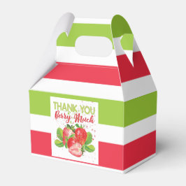 Strawberry Thema Geburtstag Danke, Berry Much Geschenkschachtel