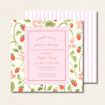 Strawberry Theme Baby Showplatz