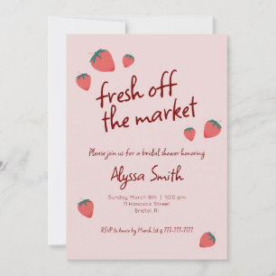 Strawberry Themed Bridal Dusche Einladung