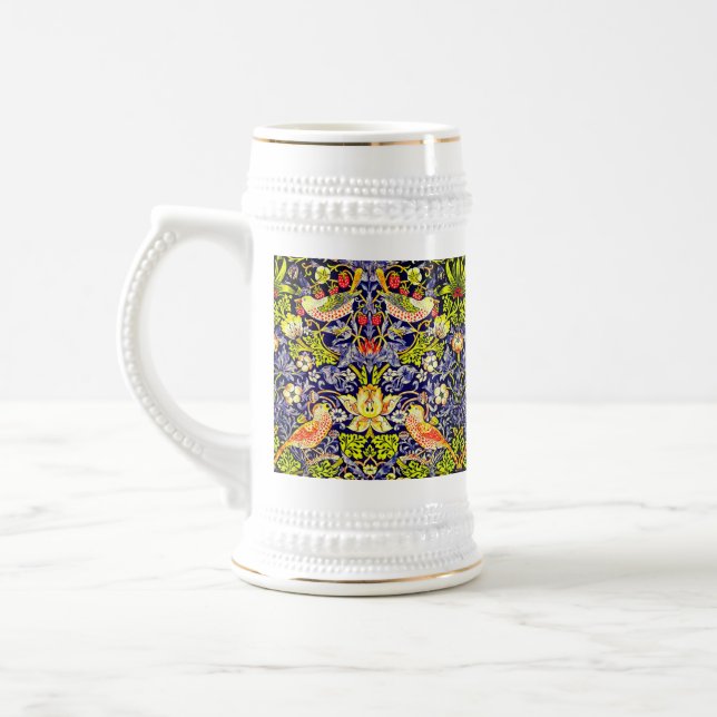 Strawberry Thief Birds William Morris Bierglas (Links)