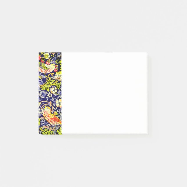 Strawberry Thief Birds William Morris Post-it Klebezettel (Vorderseite)