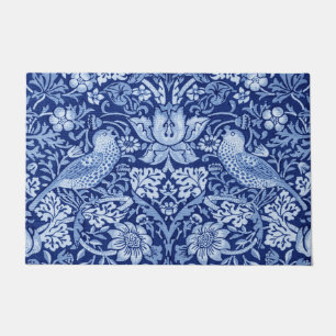 Strawberry Thief Blue Monotone, William Morris Fußmatte
