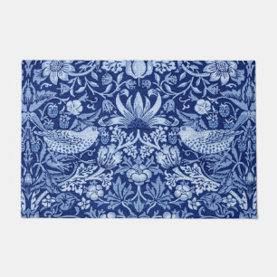 Strawberry Thief Blue Monotone, William Morris Fußmatte