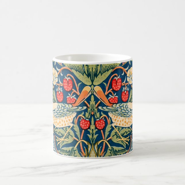 Strawberry Thief, Famous Painting Kaffeetasse (Mittel)