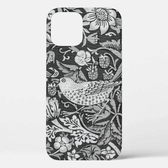 Strawberry Thief Gray, William Morris Case-Mate iPhone Hülle (Rückseite)