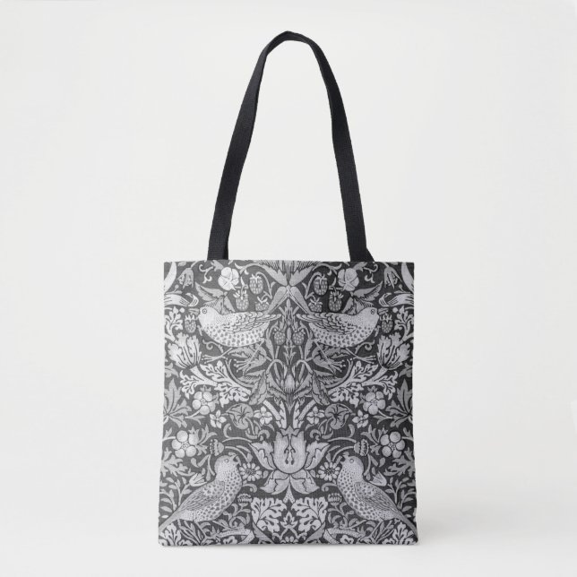 Strawberry Thief Gray, William Morris Tasche (Vorderseite)