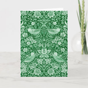 Strawberry Thief Green, William Morris Karte