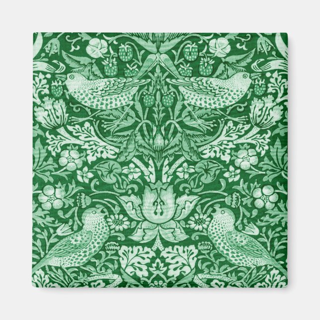 Strawberry Thief Green, William Morris Magnet (Vorne)