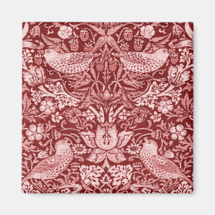 Strawberry Thief Maroon, William Morris Magnet