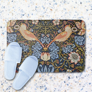 Strawberry Thief Pattern William Morris Badematte