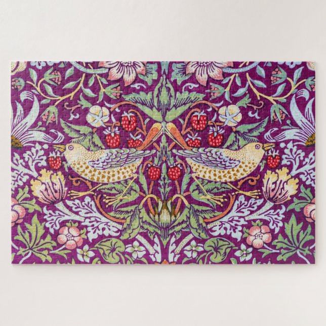 Strawberry Thief Red, William Morris (Horizontal)