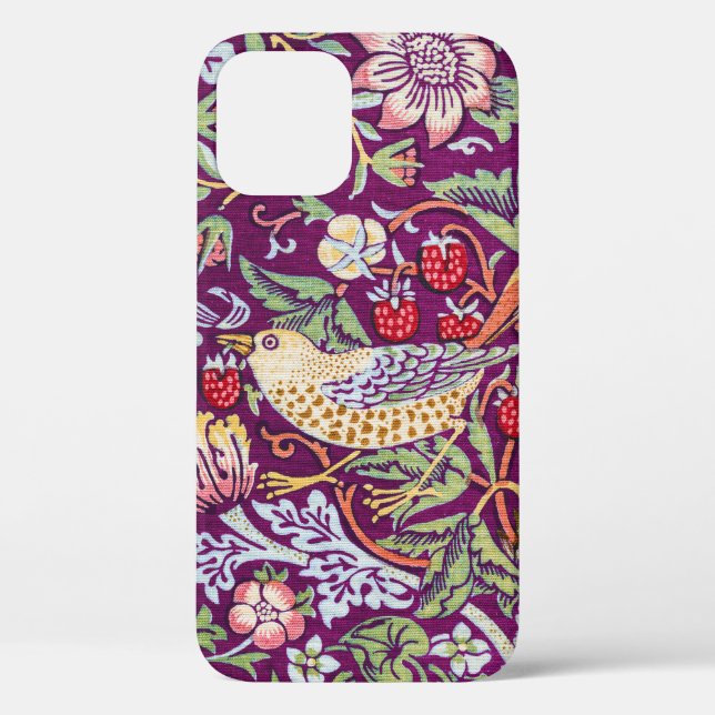 Strawberry Thief Red, William Morris Case-Mate iPhone Hülle (Rückseite)