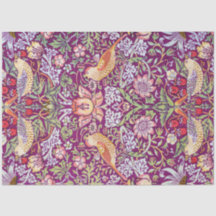 Strawberry Thief Red, William Morris