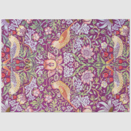Strawberry Thief Red, William Morris Seidenpapier