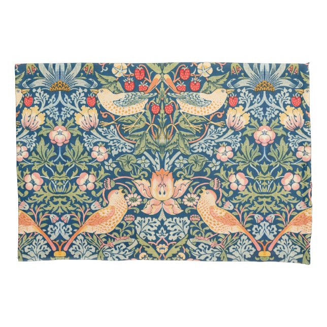 Strawberry Thief (von William Morris) Kissenbezug (Vorderseite-Links)