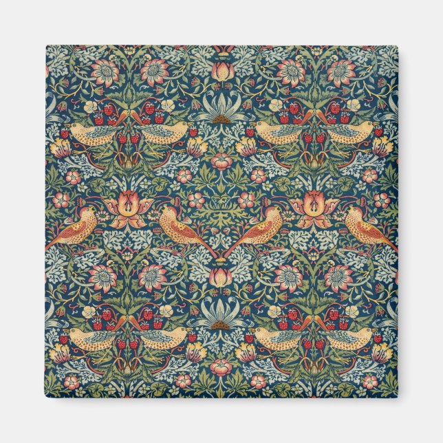 Strawberry Thief von William Morris Magnet (Vorne)