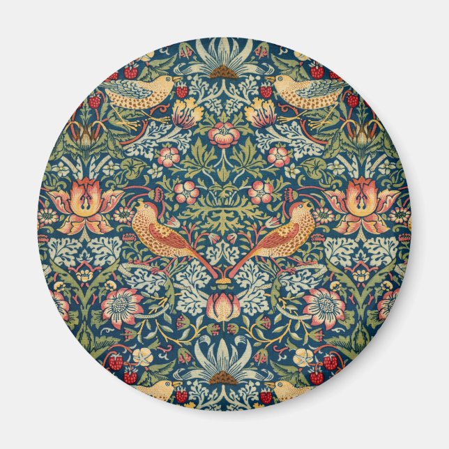 Strawberry Thief von William Morris Magnet (Vorne)