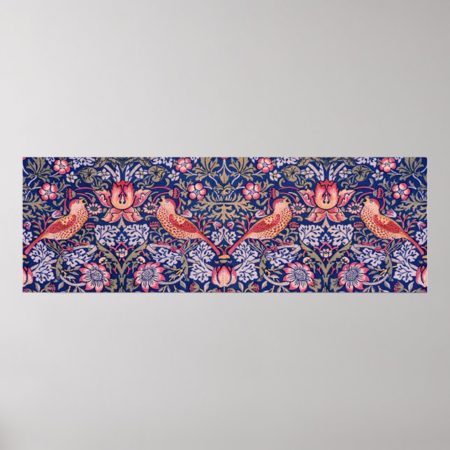 Strawberry Thief von William Morris Poster (Vorne)