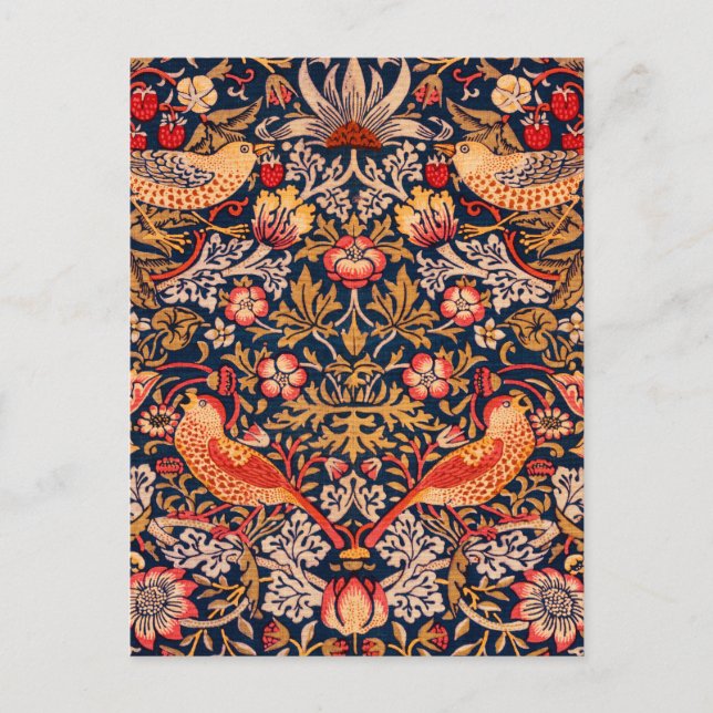 Strawberry Thief von William Morris Postkarte (Vorderseite)