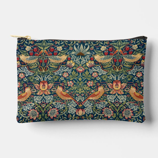 Strawberry Thief von William Morris Zubehörtasche (Vorderseite)