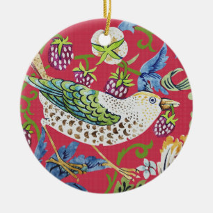 Strawberry Thief William Morris Keramik Ornament