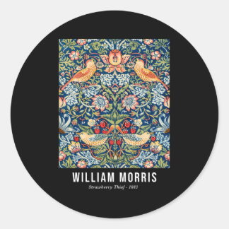 Strawberry Thief William Morris Pattern Runder Aufkleber