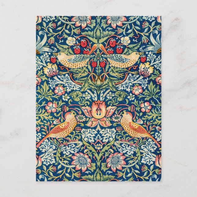 Strawberry Thief, William Morris Postkarte (Vorderseite)