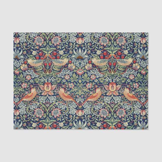 Strawberry Thief William Morris Seidenpapier (Vorderseite)