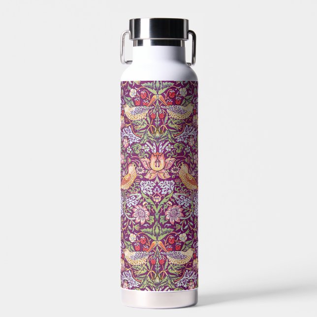 Strawberry Thief, William Morris Trinkflasche (Vorne)