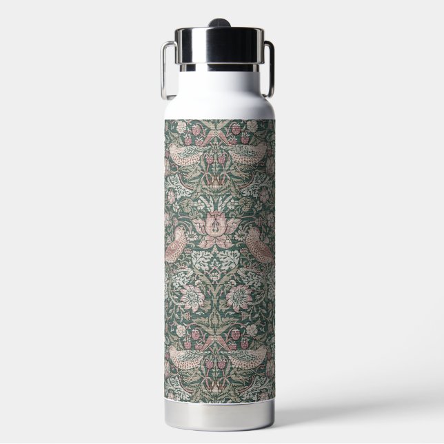 Strawberry Thief, William Morris Trinkflasche (Vorderseite)