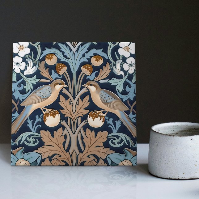 Strawberry Thieves William Morris Art Nouveau Fliese (Von Creator hochgeladen)