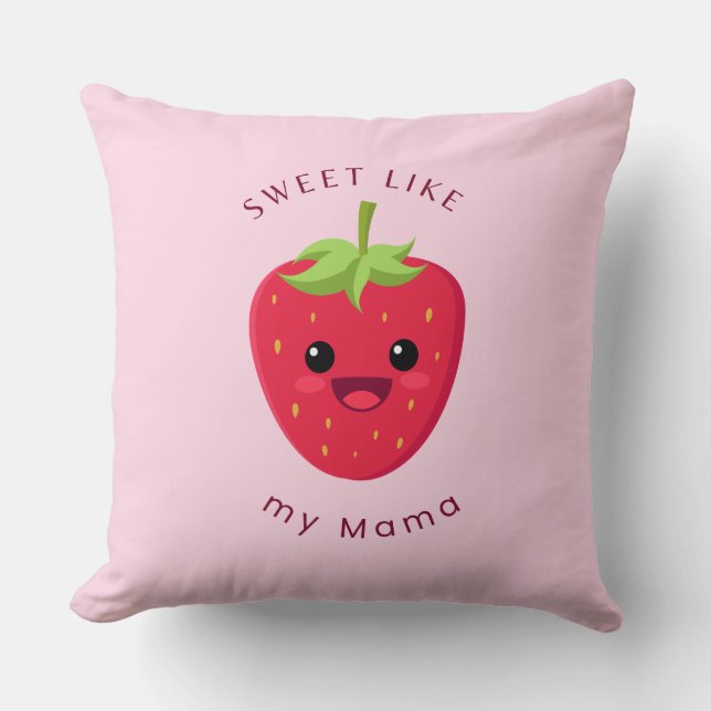Strawberry Throw Kissen (Vorderseite)
