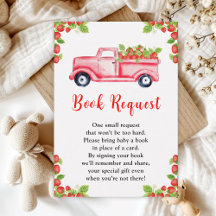 Strawberry Truck Baby Showbucher anfordern