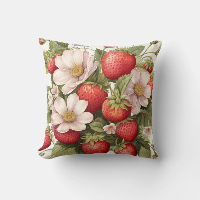 Strawberry Tumbler | Fruit Tumbler | Summer Tumble Kissen (Vorderseite)