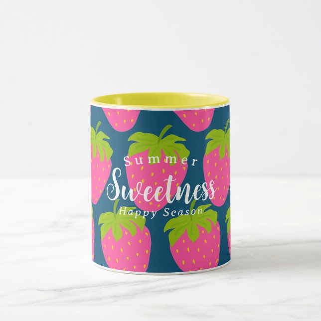 Strawberry Turquoise Blue Tasse (Zentrum)