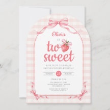 Strawberry Two Sweet Girl 2nd Birthday Arch