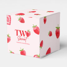 Strawberry Two Sweet Pink Red 2. Geburtstag Party