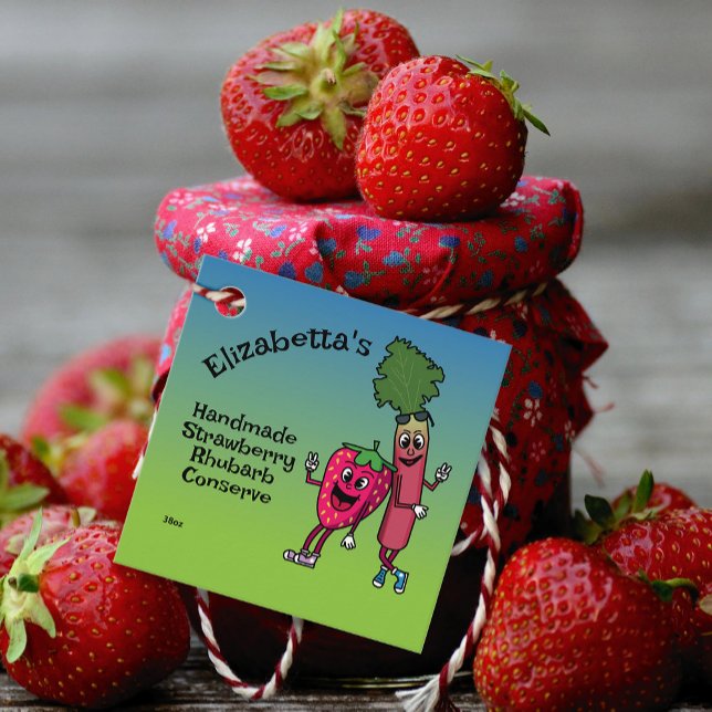 Strawberry und Rhubarb Pals Jam Pie Cobbler Geschenkanhänger (Von Creator hochgeladen)