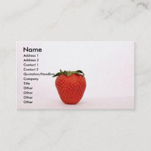 Strawberry-Visitenkarte Visitenkarte