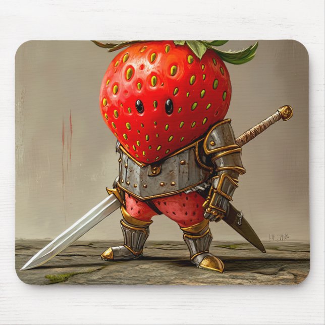 Strawberry Warrior Mousepad (Vorne)