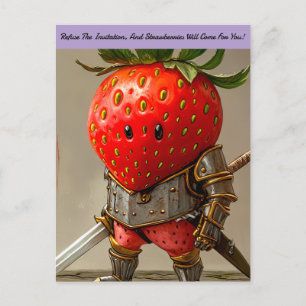 Strawberry Warrior Postkarte