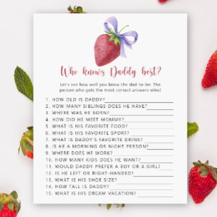 Strawberry - Wer kennt Daddy best game