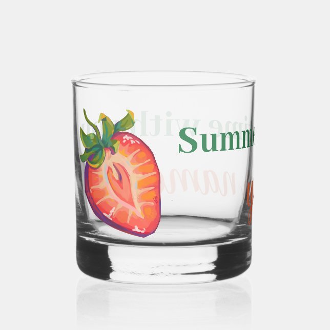 Strawberry  whiskyglas (Vorderseite)