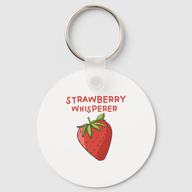 Strawberry Whisperer Schlüsselanhänger (Vorderseite)
